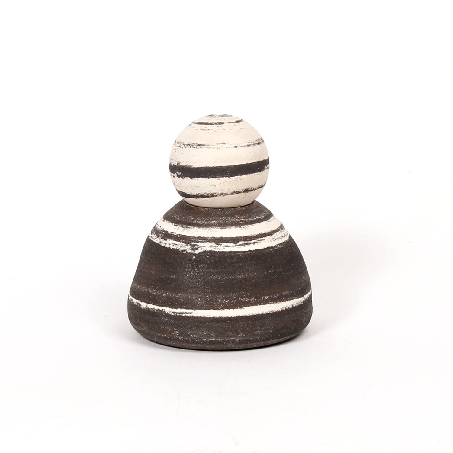 Celina Kang: Small Lidded Vase – Black Product Image 2 of 2