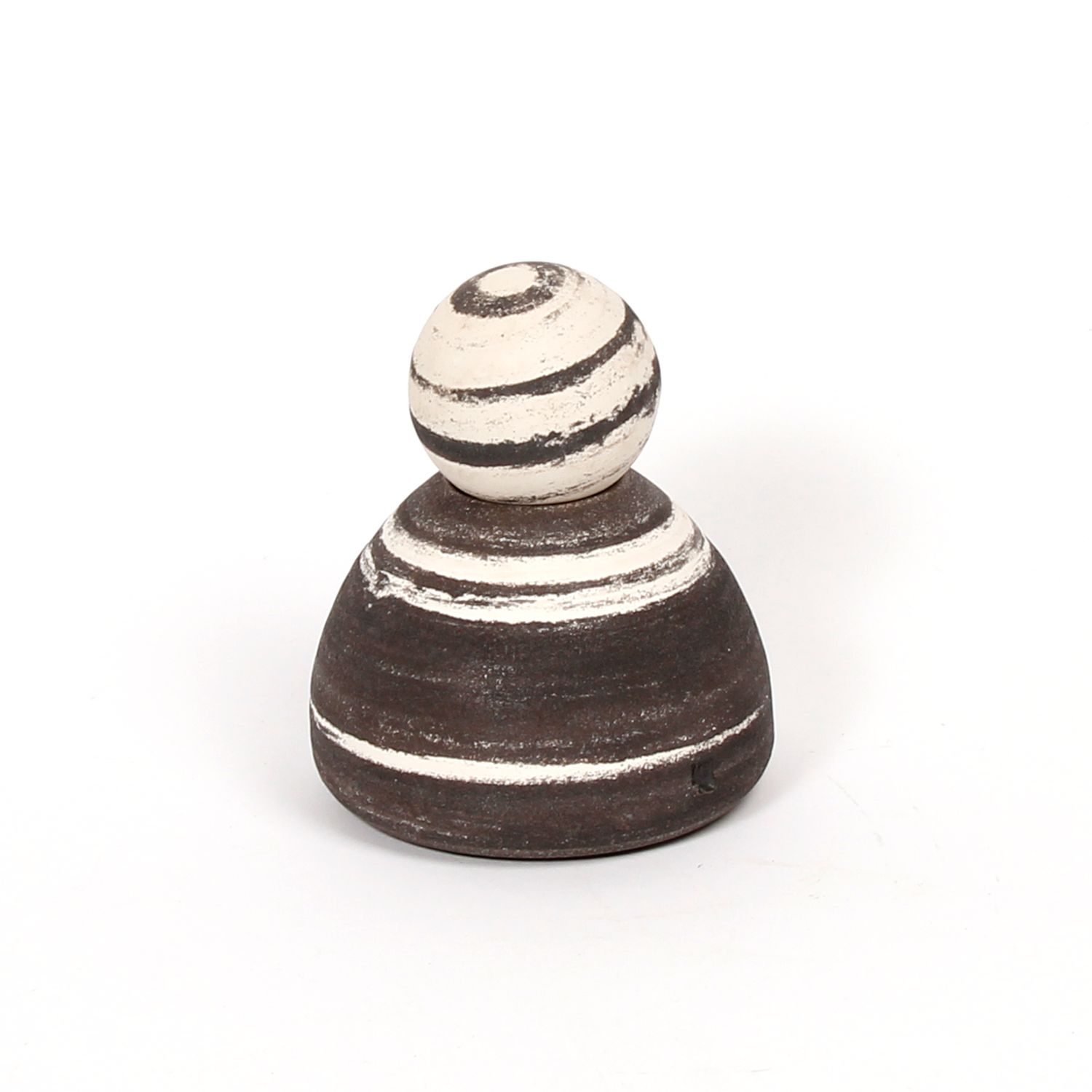 Celina Kang: Small Lidded Vase – Black Product Image 1 of 2