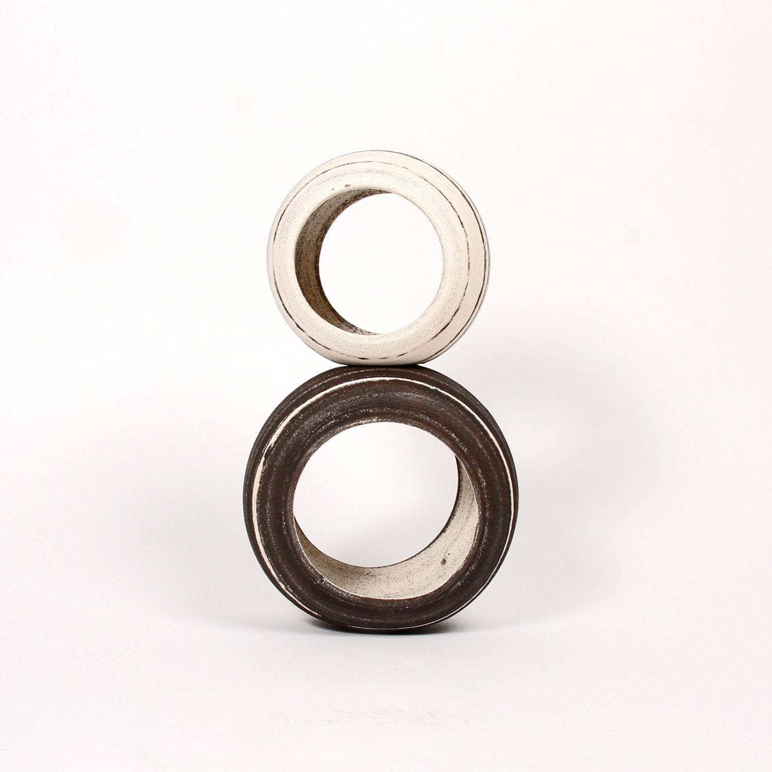 Celina Kang: Stacked Sculpture – Black & White Product Image 3 of 3