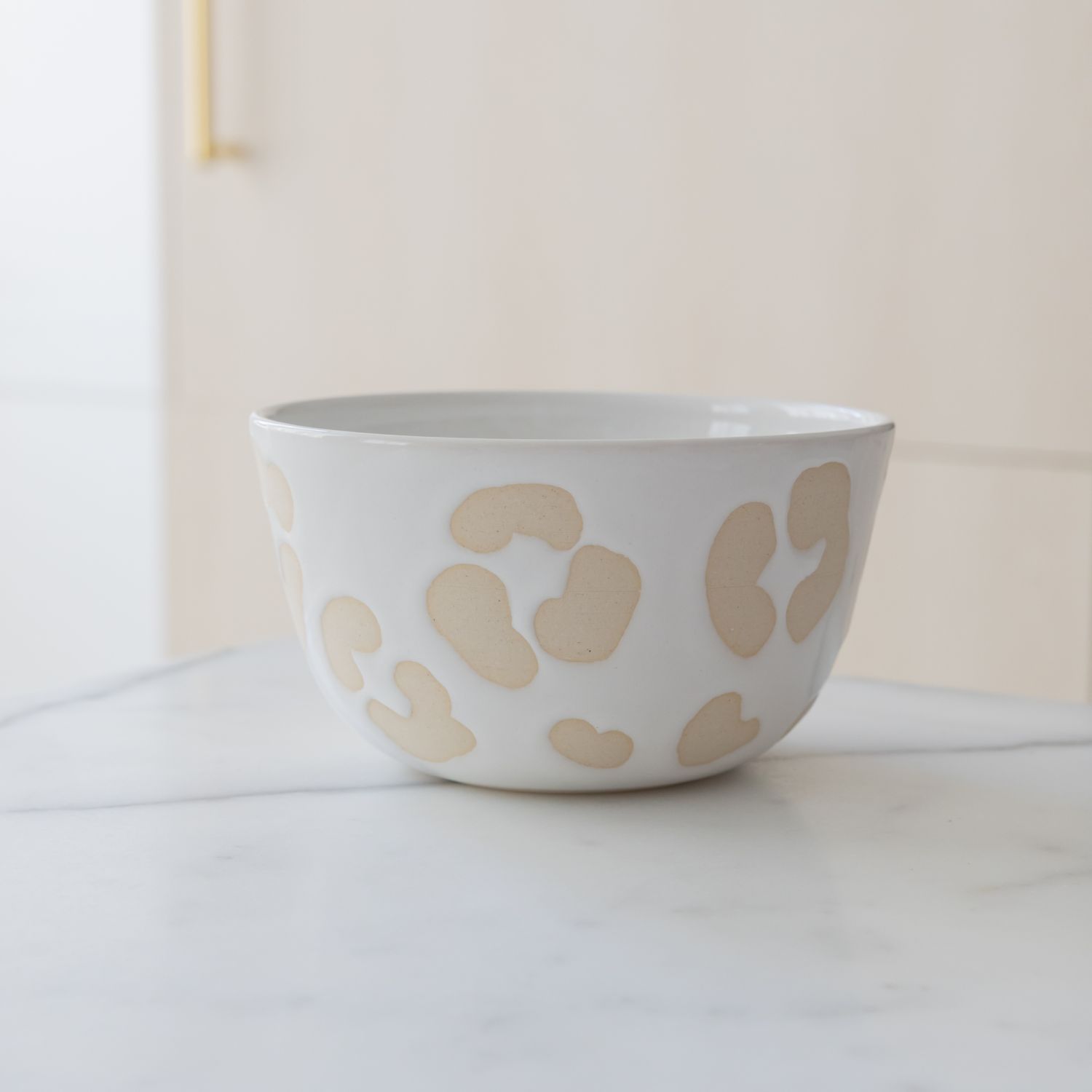 Mima Ceramics: White Print Bowl Product Image 1 of 3