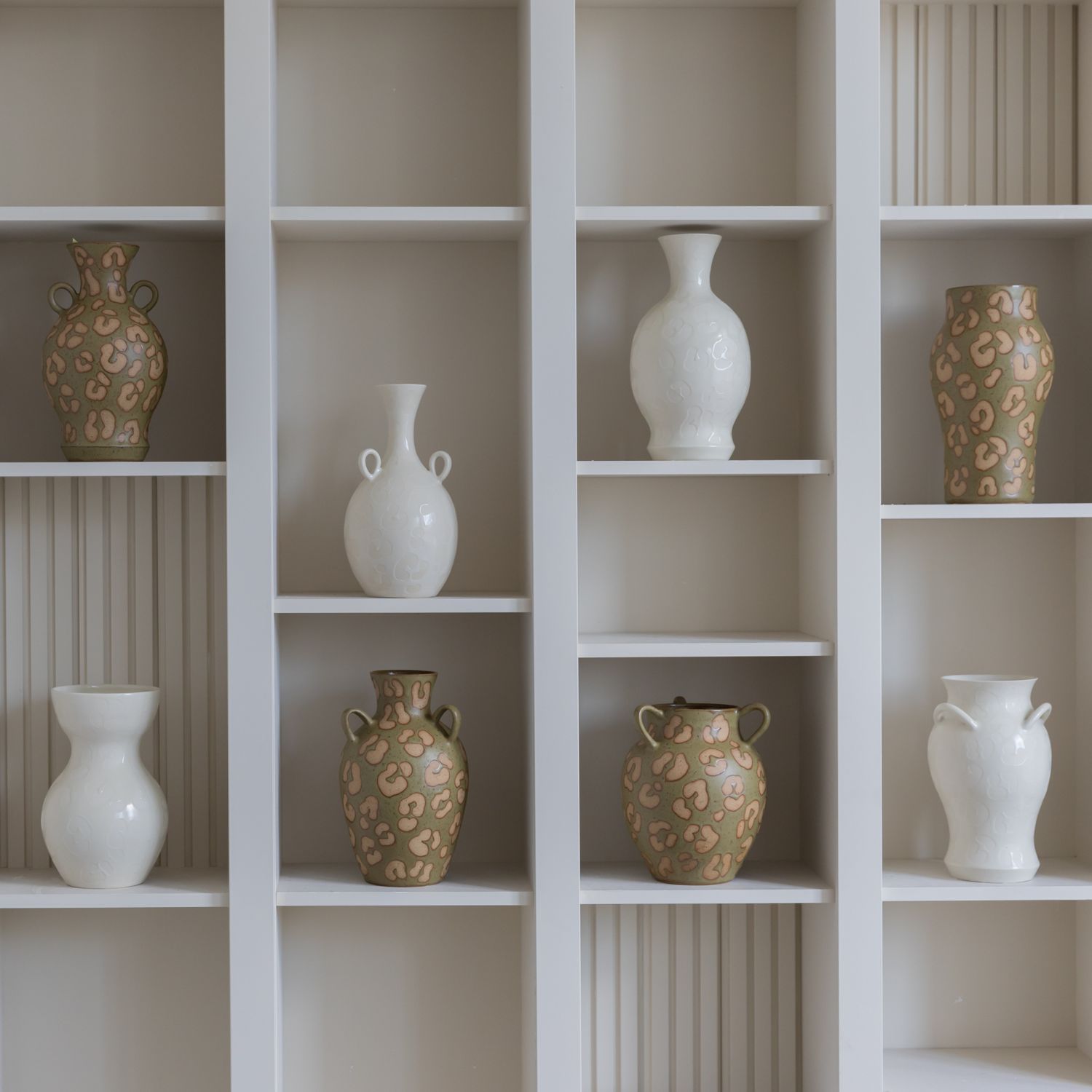 Mima Ceramics: White Print Vessel no. 3 Product Image 2 of 3