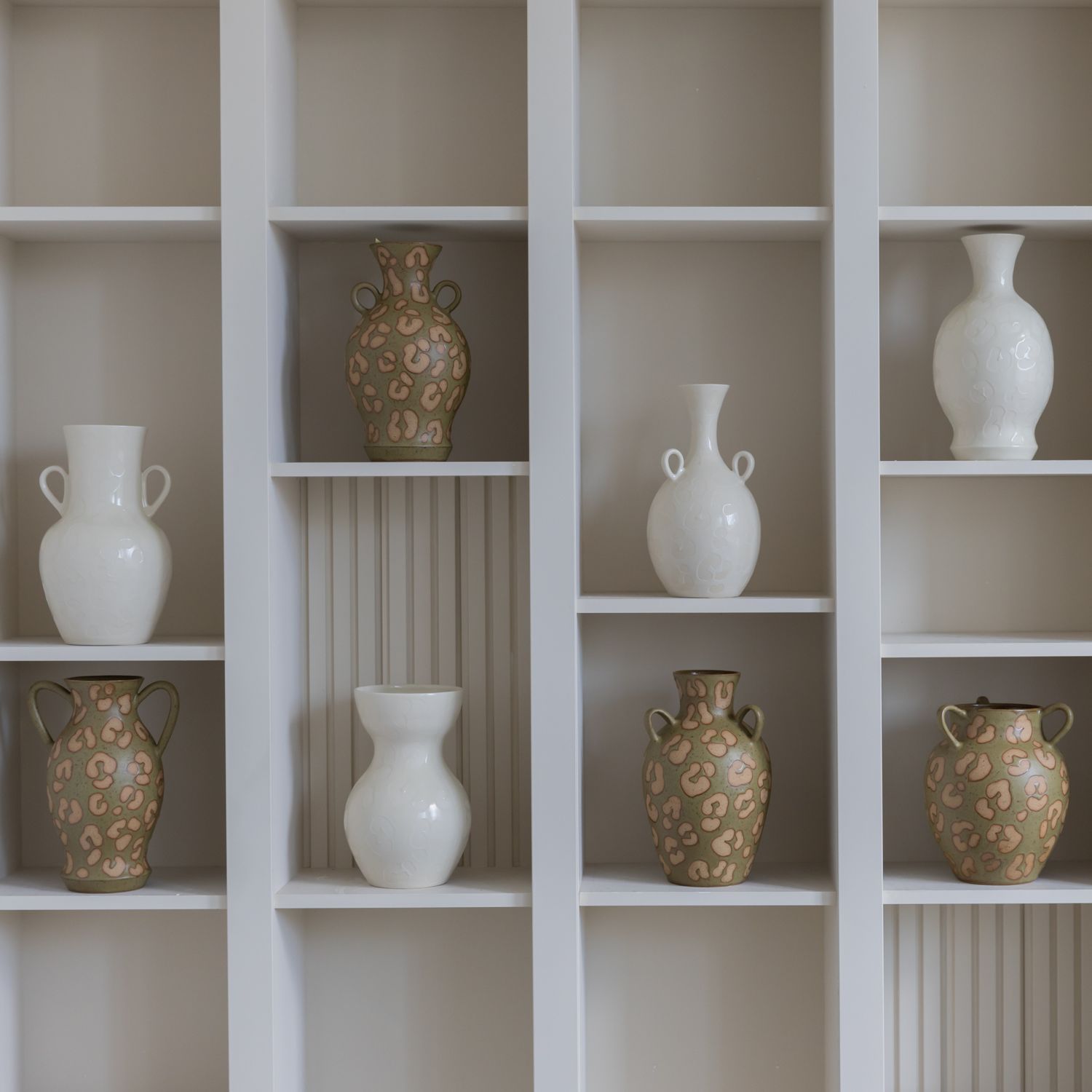 Mima Ceramics: White Print Vessel no. 1 Product Image 2 of 3