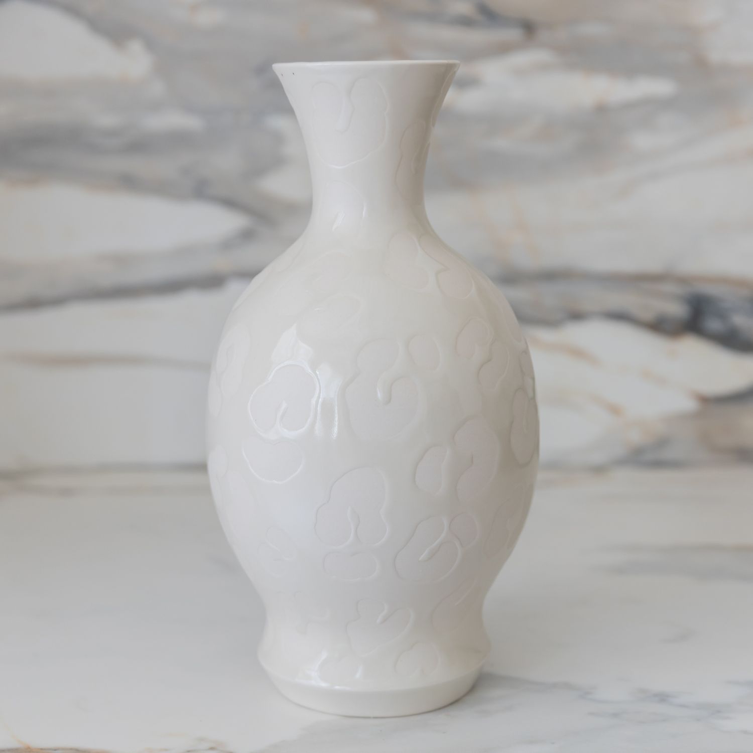 Mima Ceramics: White Print Vessel no. 3 Product Image 1 of 3