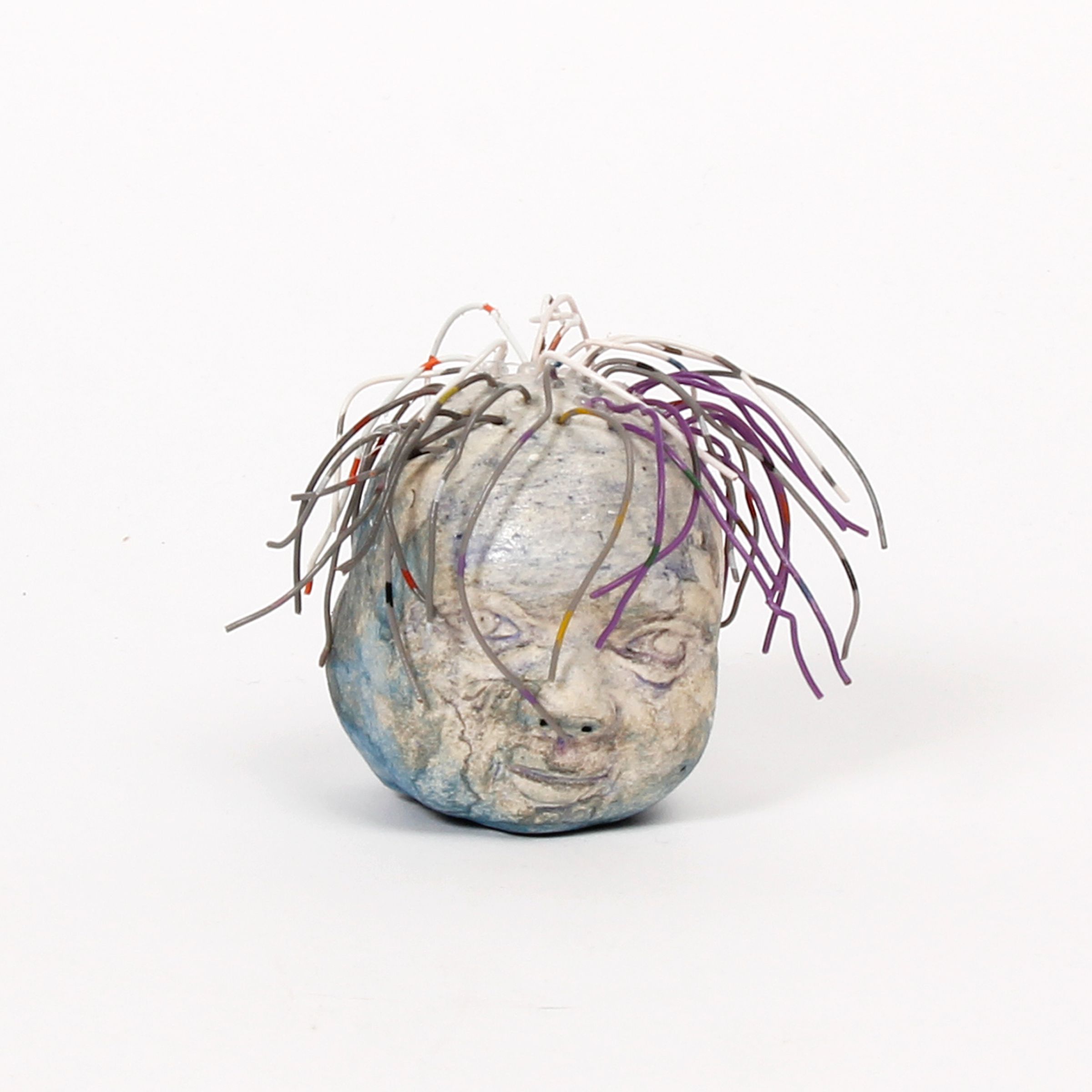 Debra Sloan: Blue Double-Sided Head with Straggly Hair Product Image 2 of 4