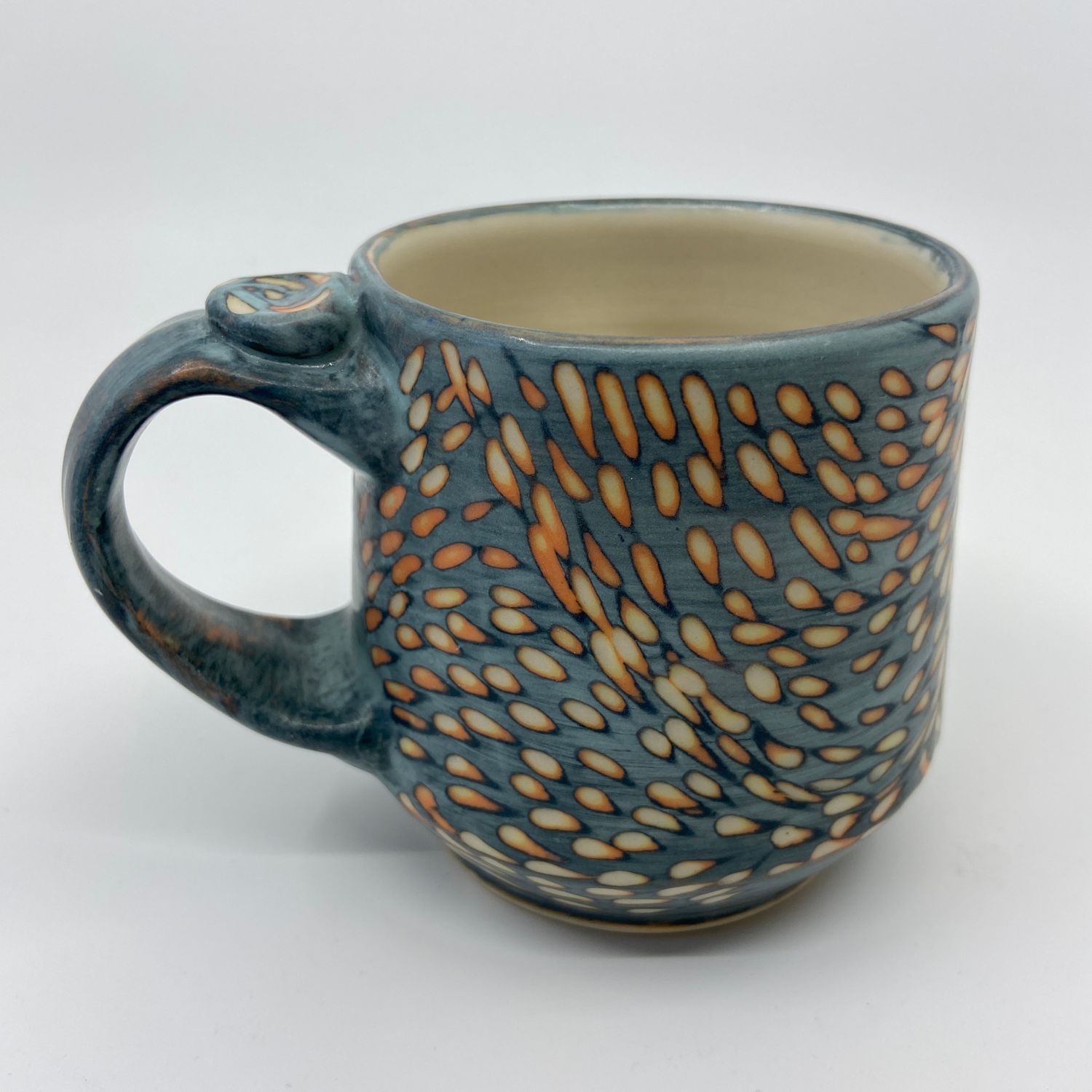 Teresa Dunlop: Carved Belly Button Mug with House Motif Product Image 2 of 3