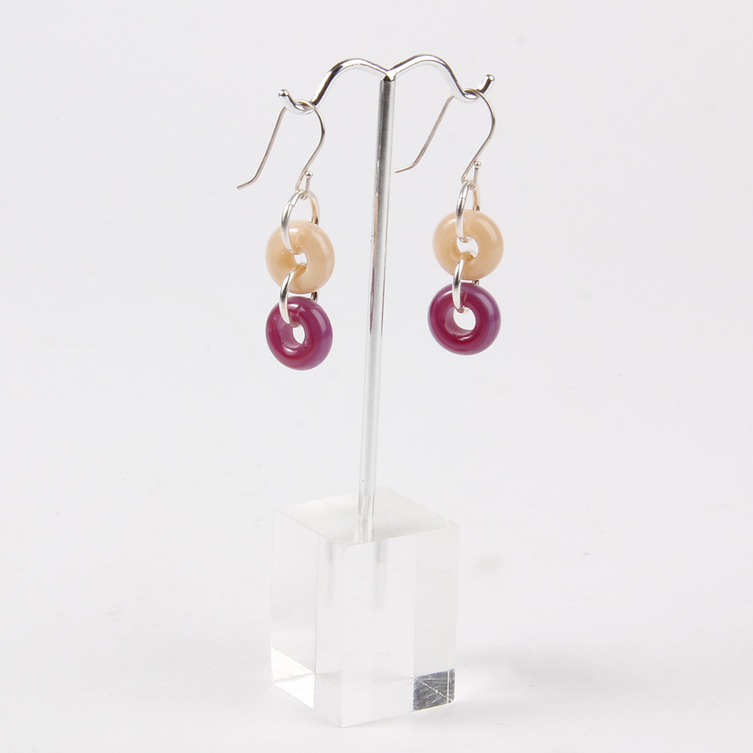 Jill Cribbin: Peony & Nougat Cheerie-Oh Earrings Product Image 1 of 1