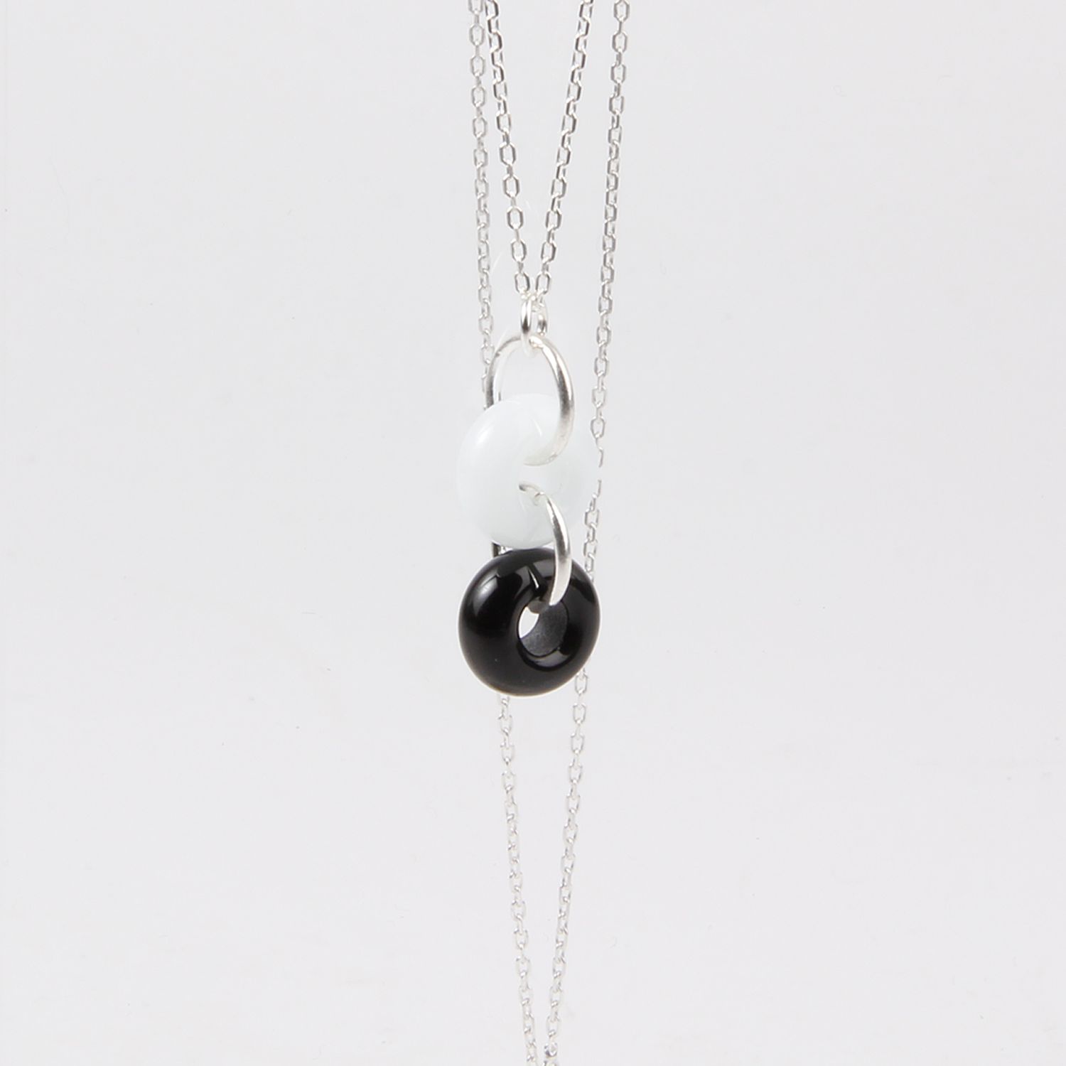 Jill Cribbin: Black & White Cheerie-oh Necklace Product Image 1 of 1