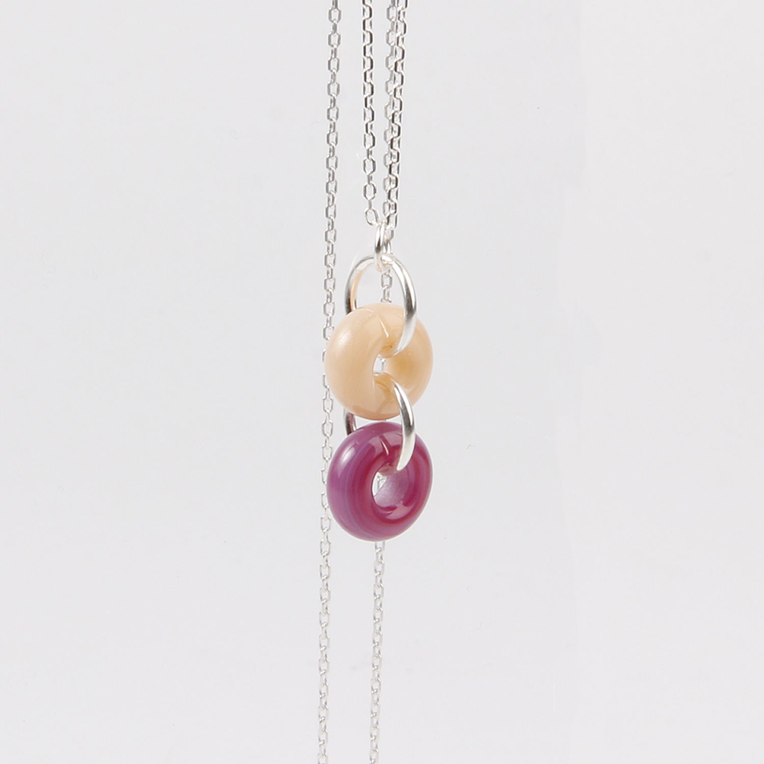 Jill Cribbin: Peony & Nougat Cheerie-Oh Necklace Product Image 1 of 1