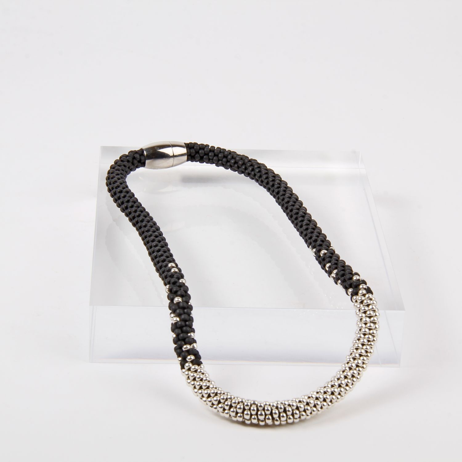 Jill Cribbin: Black & Silver Stardust Necklace Product Image 1 of 1