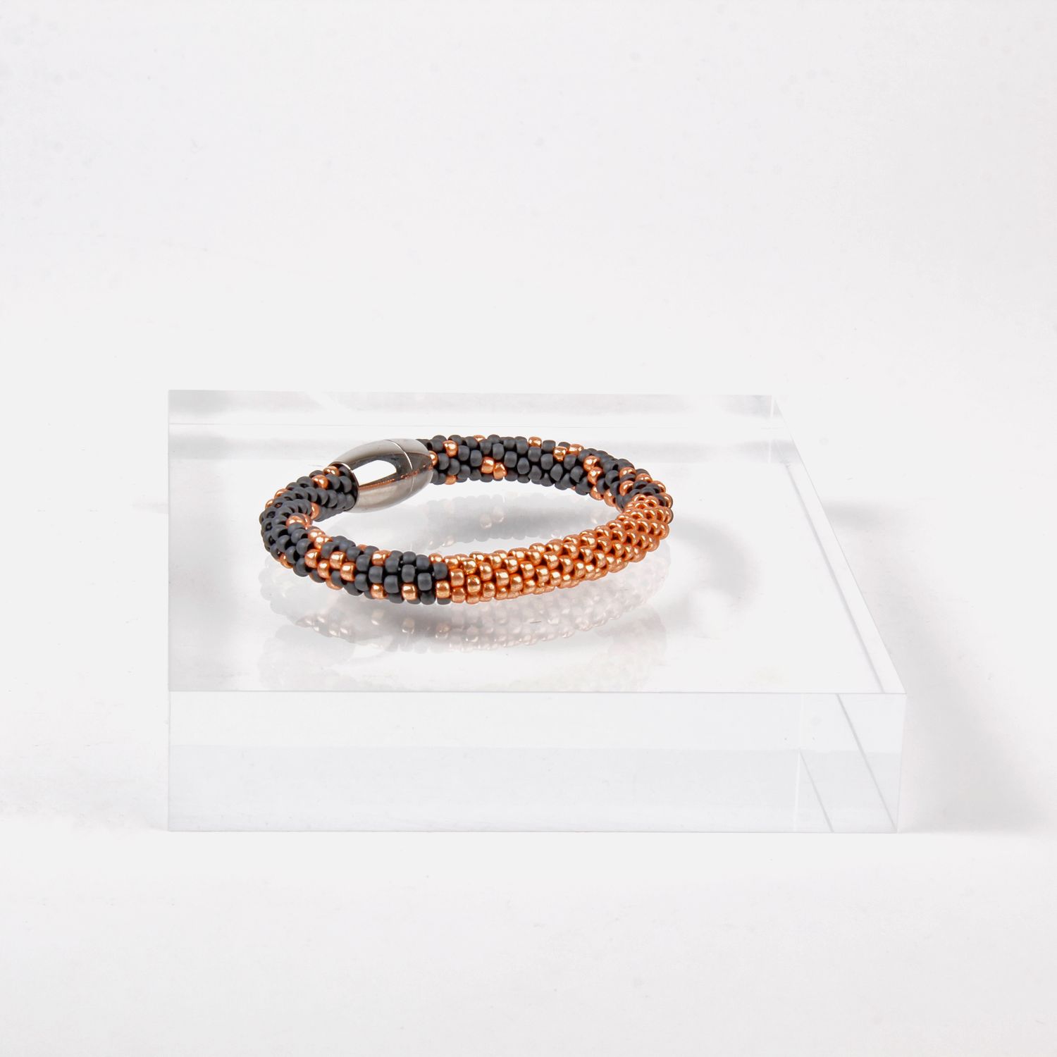 Jill Cribbin: Grey & Rose Gold Stardust Bracelet Product Image 1 of 1