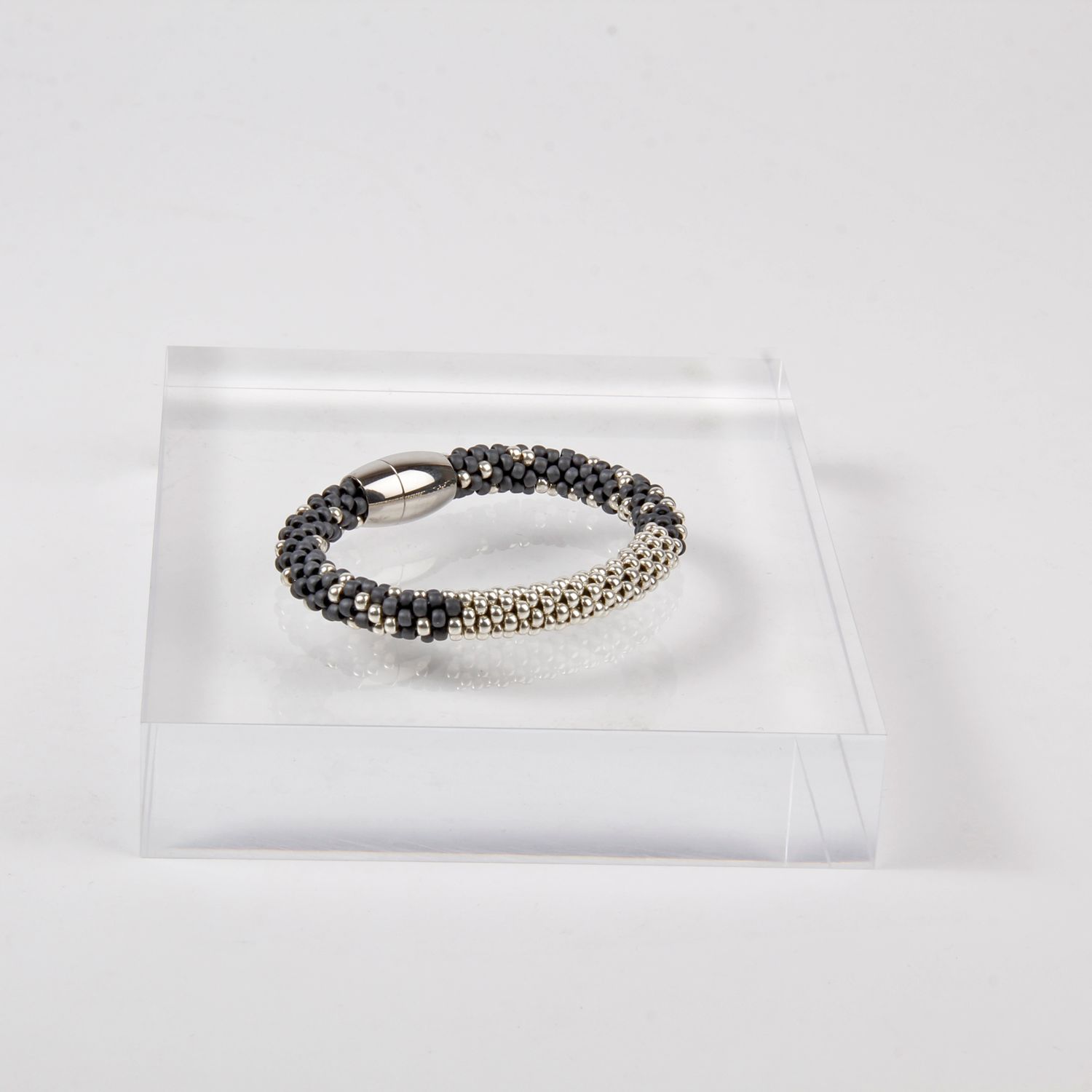 Jill Cribbin: Black & Silver Stardust Bracelet Product Image 1 of 1