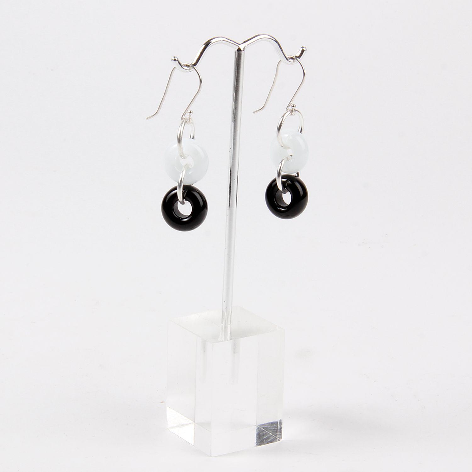 Jill Cribbin: Black & White Cheerie-oh Earrings Product Image 1 of 1