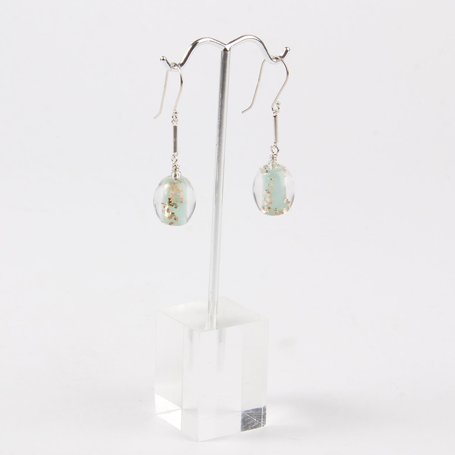 Jill Cribbin: Robin’s Egg Blue Confetti Earrings Product Image 1 of 1