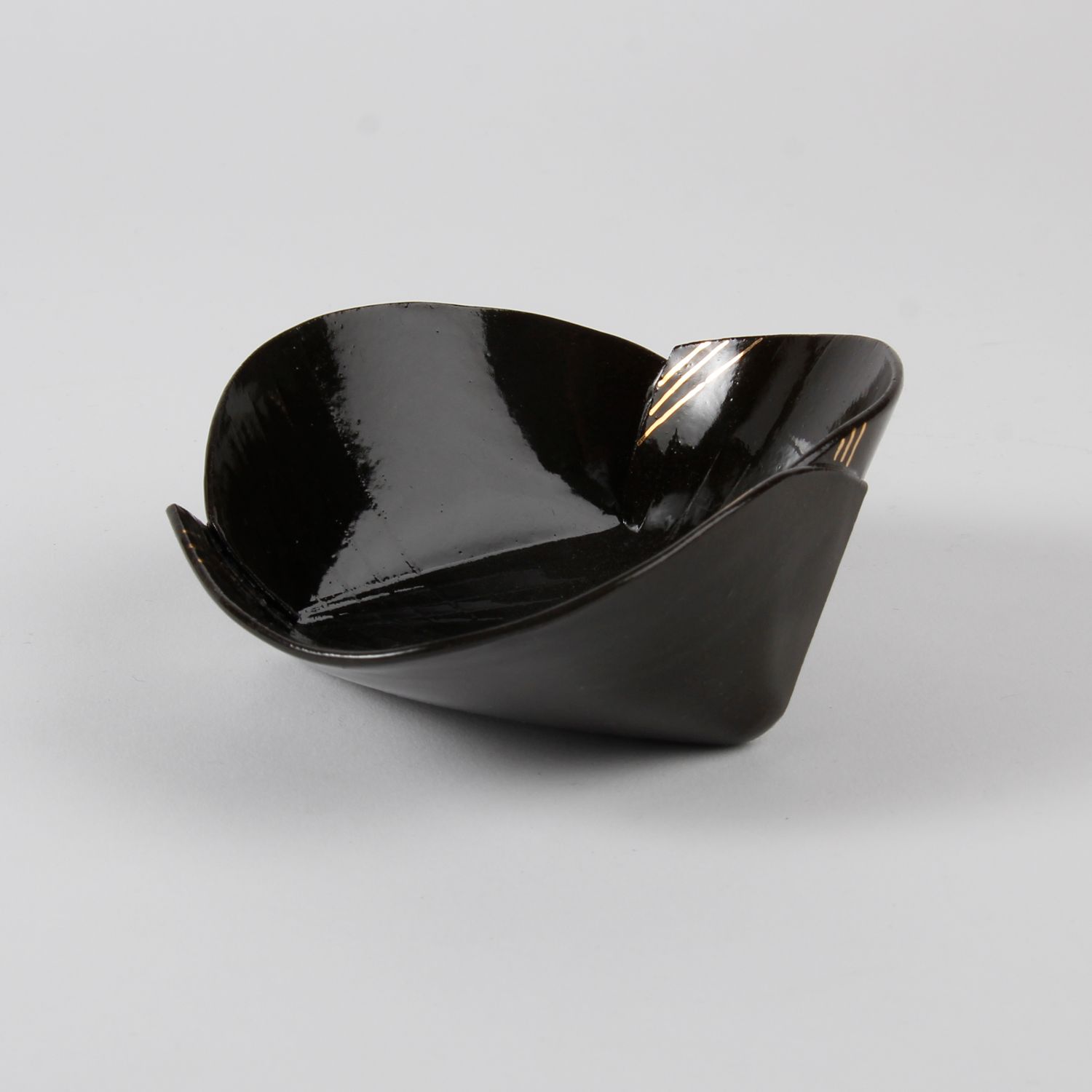 Natalie Waddell: X Large Black Folded Bowl Product Image 1 of 6