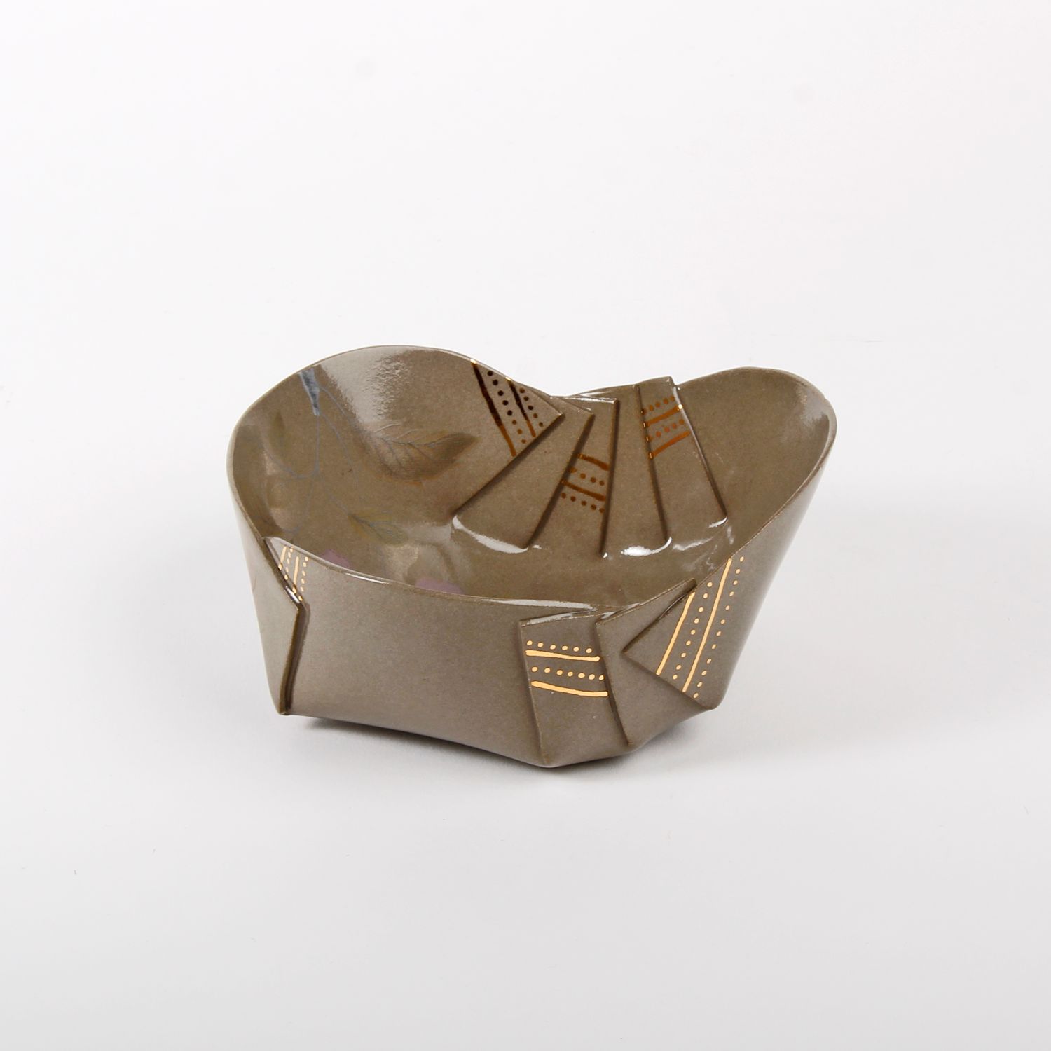 Natalie Waddell: Grey Floral Dish Product Image 1 of 6