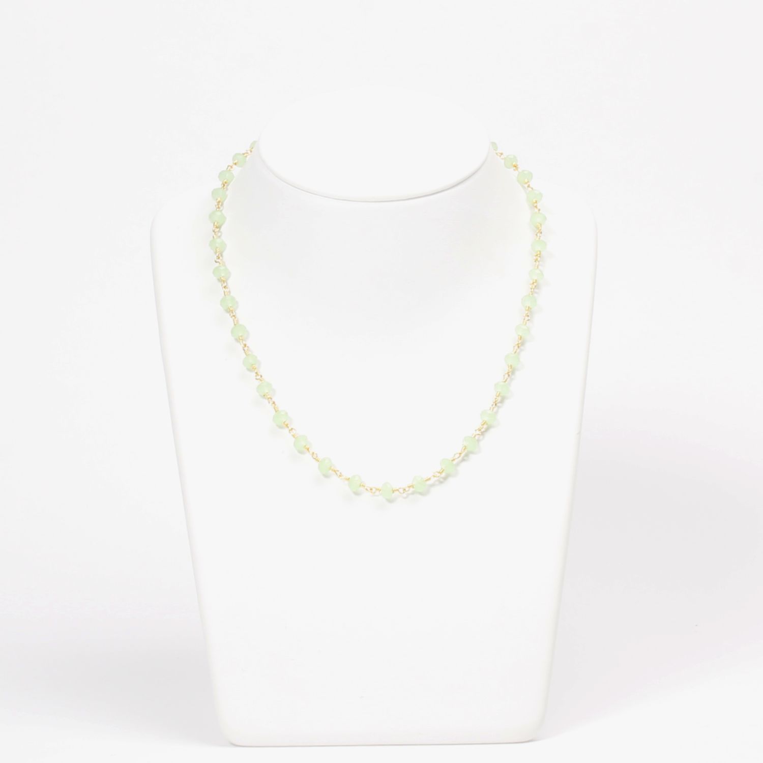 Valentine Rouge Jewellery: Green Chalcedony Necklace Product Image 2 of 2