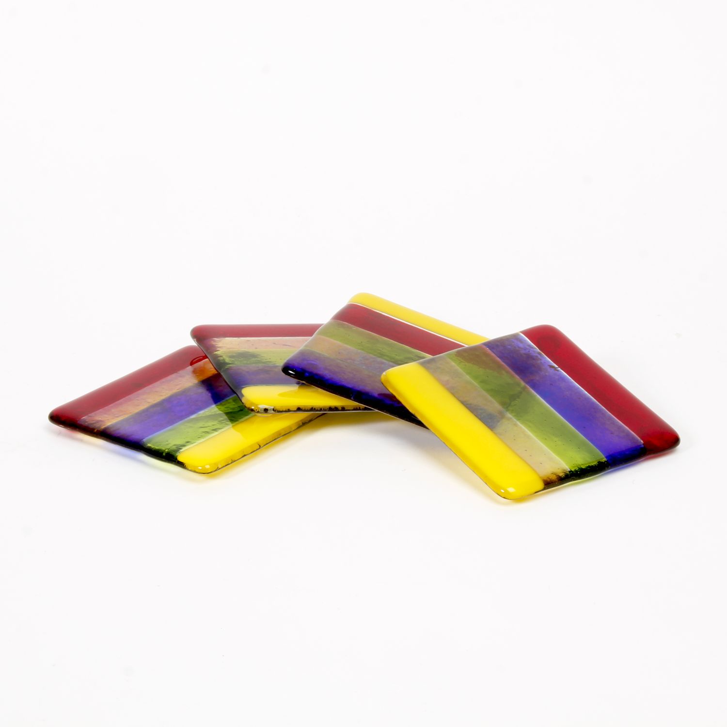 Trio Design Glassware Renato Foti:  4″ Coaster Set Product Image 2 of 6