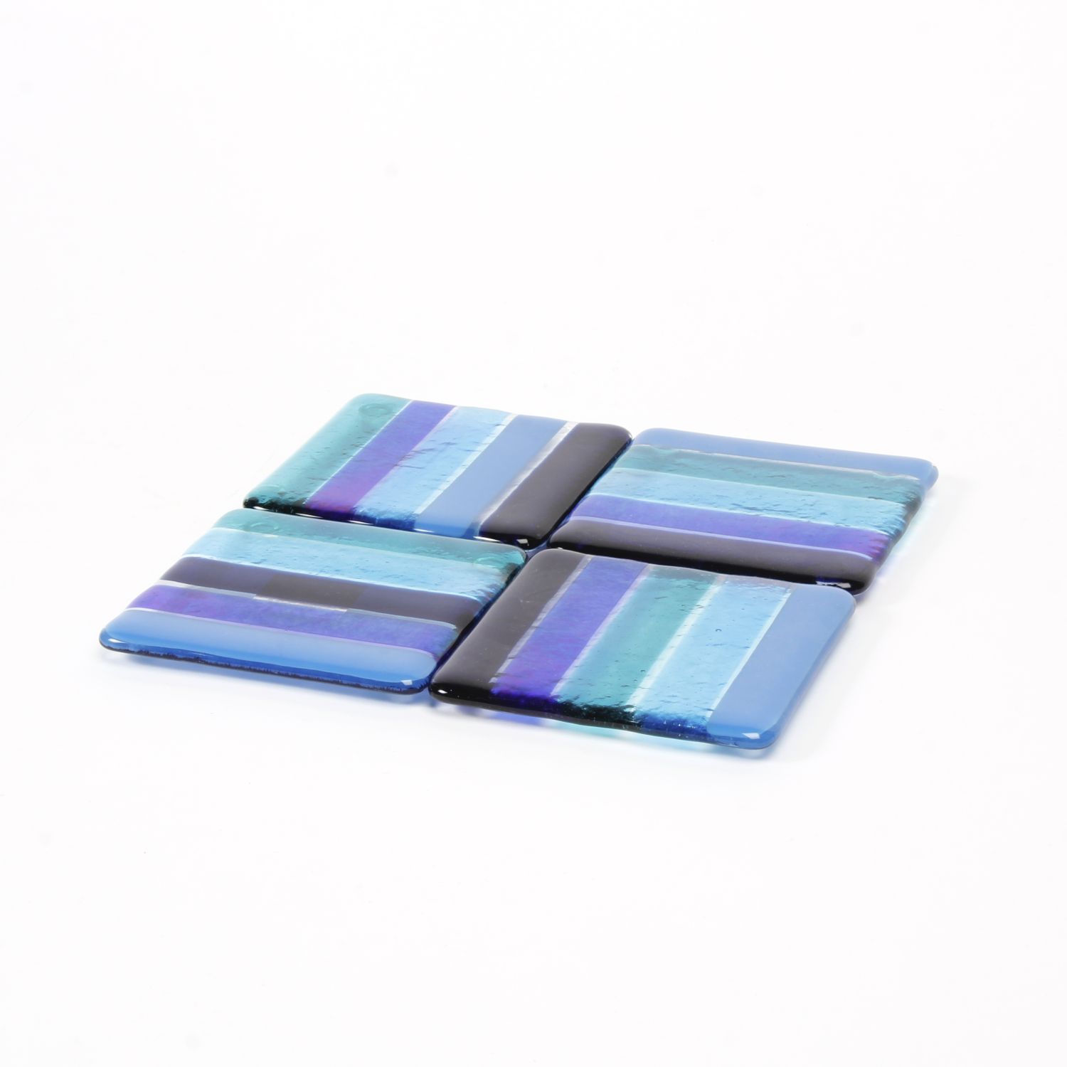 Trio Design Glassware Renato Foti:  4″ Coaster Set Product Image 6 of 6