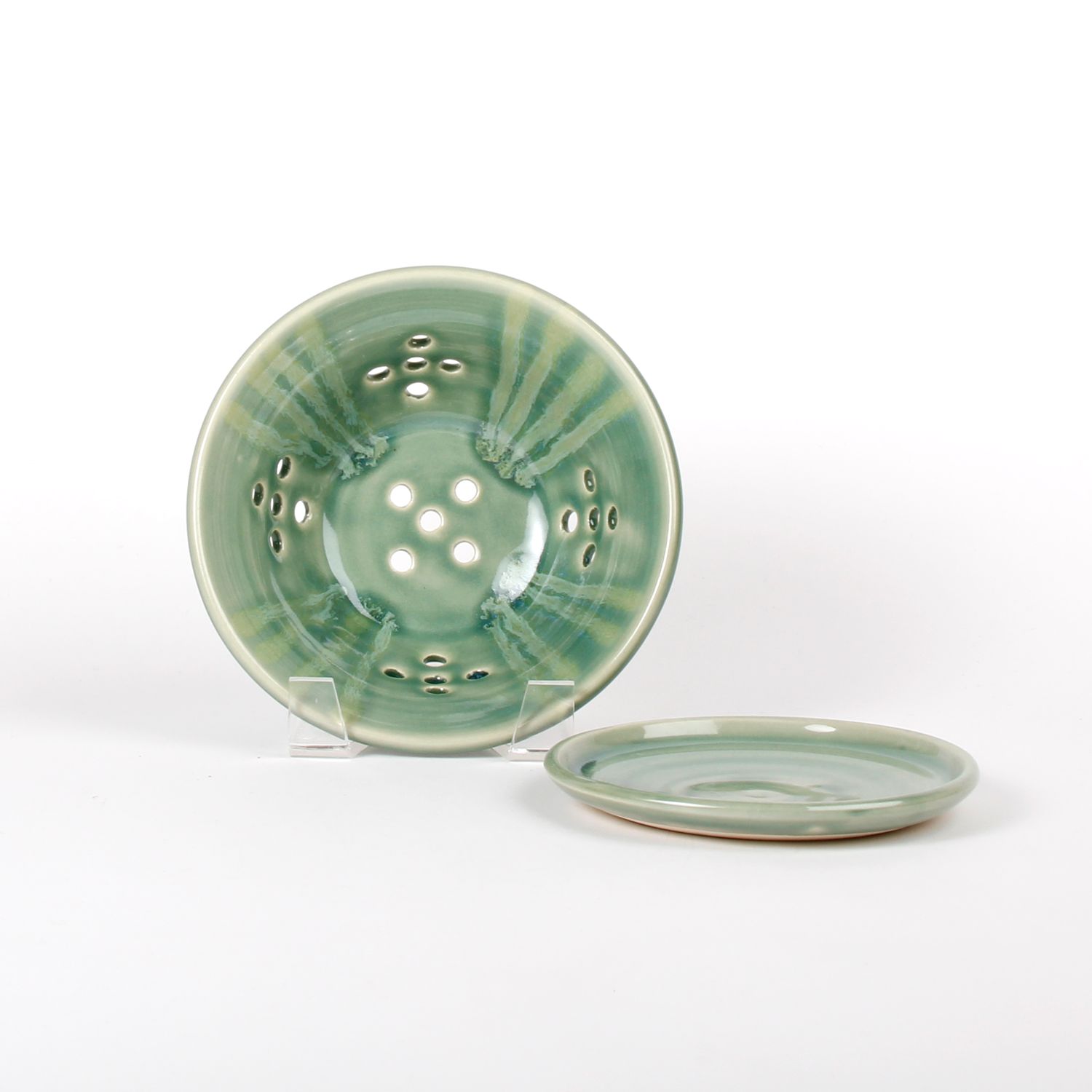 Minda Davis: Small Green Berry Bowl Product Image 2 of 2