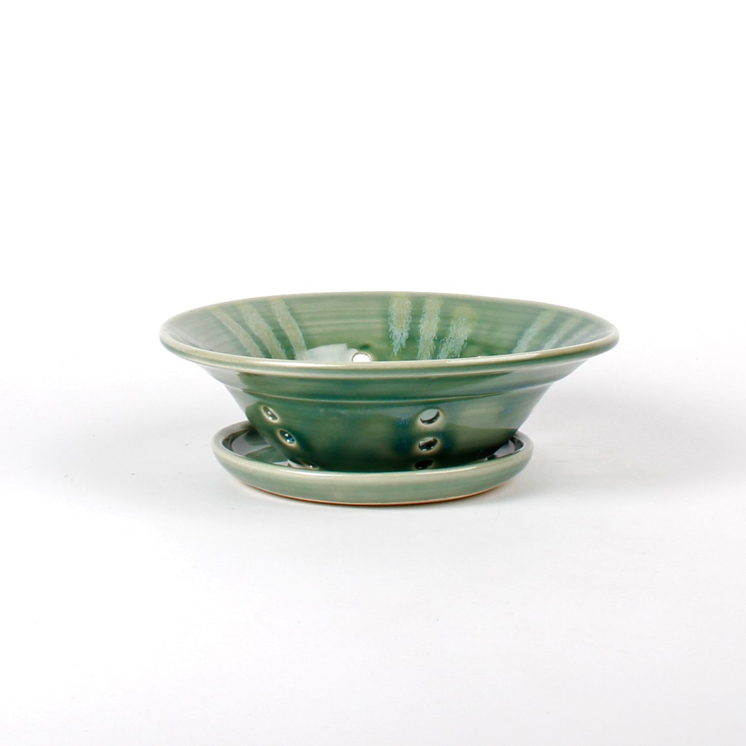 Minda Davis: Medium Green Berry Bowl Product Image 2 of 2