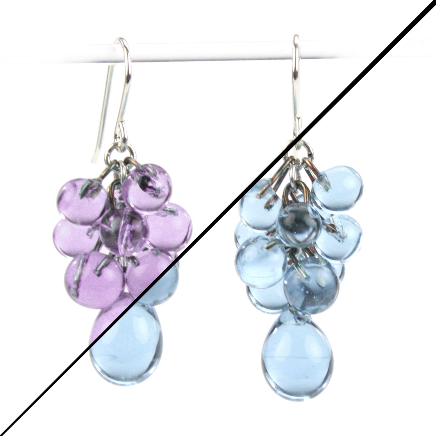 Alicia Niles: Chroma Earrings – Purple/Blue Product Image 2 of 2