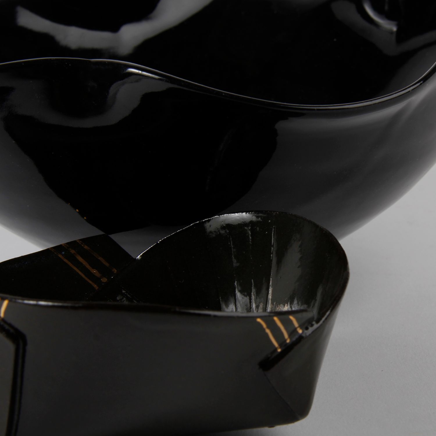 Natalie Waddell: X Large Black Folded Bowl Product Image 3 of 6