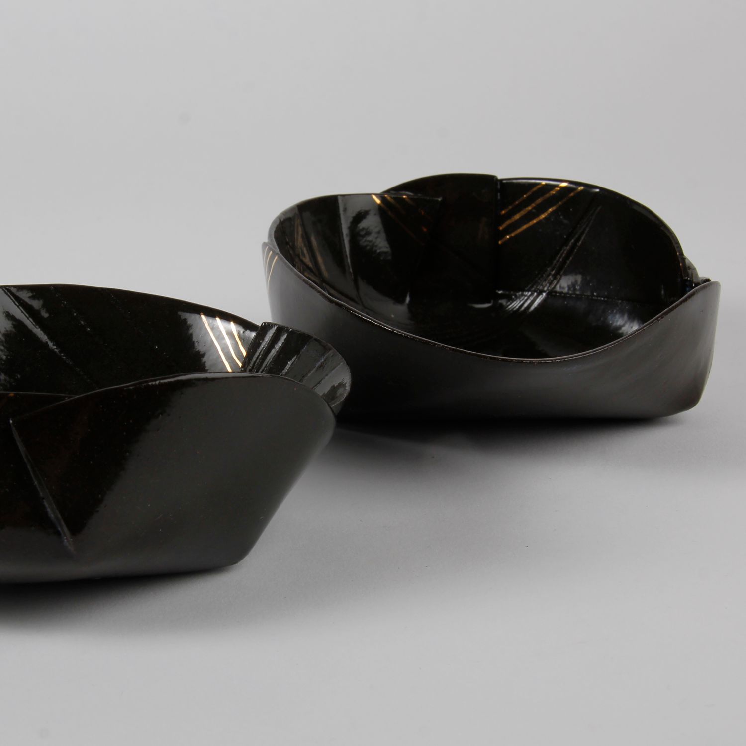 Natalie Waddell: X Large Black Folded Bowl Product Image 2 of 6