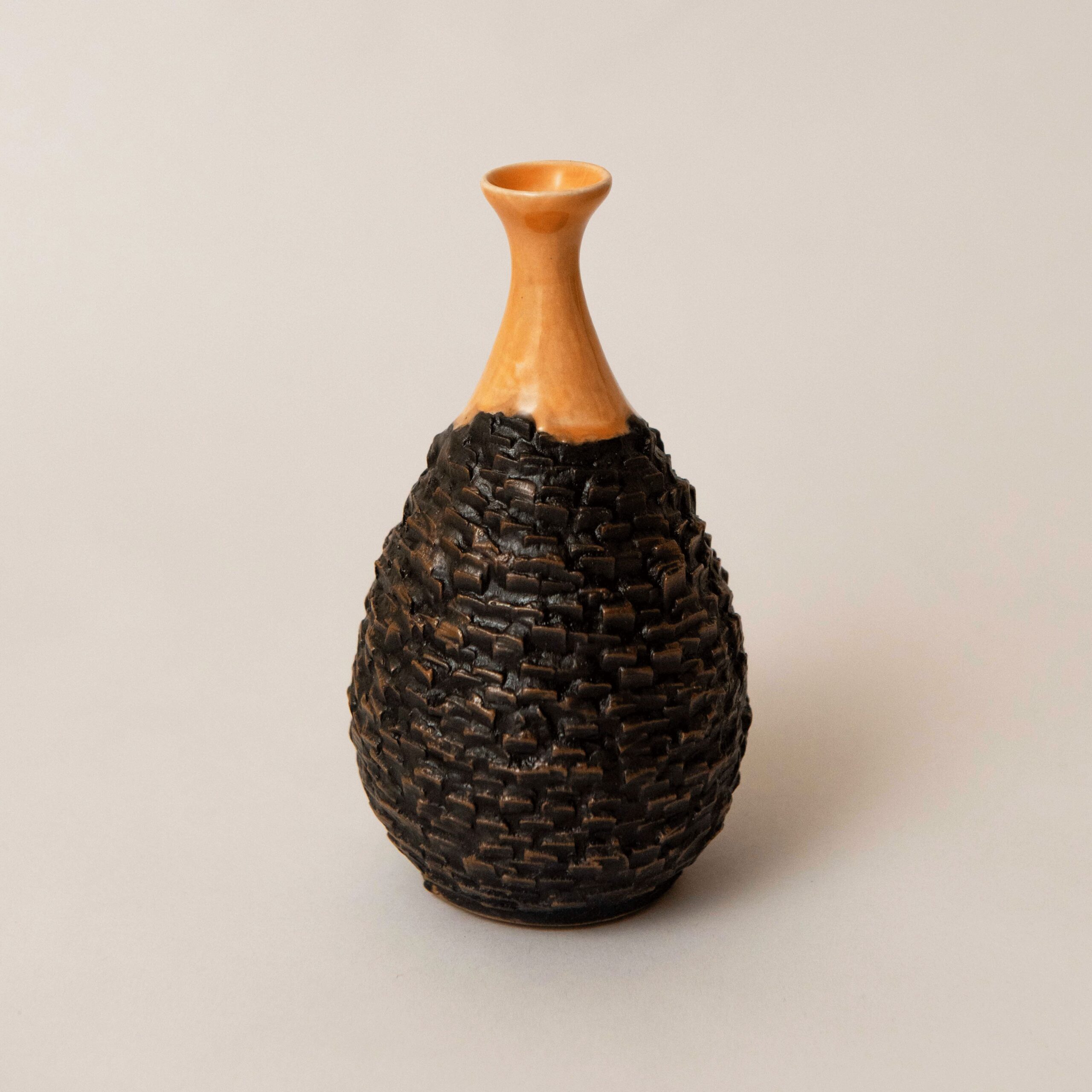 Studio Saboo: Small Orange Rock Vase Product Image 1 of 1