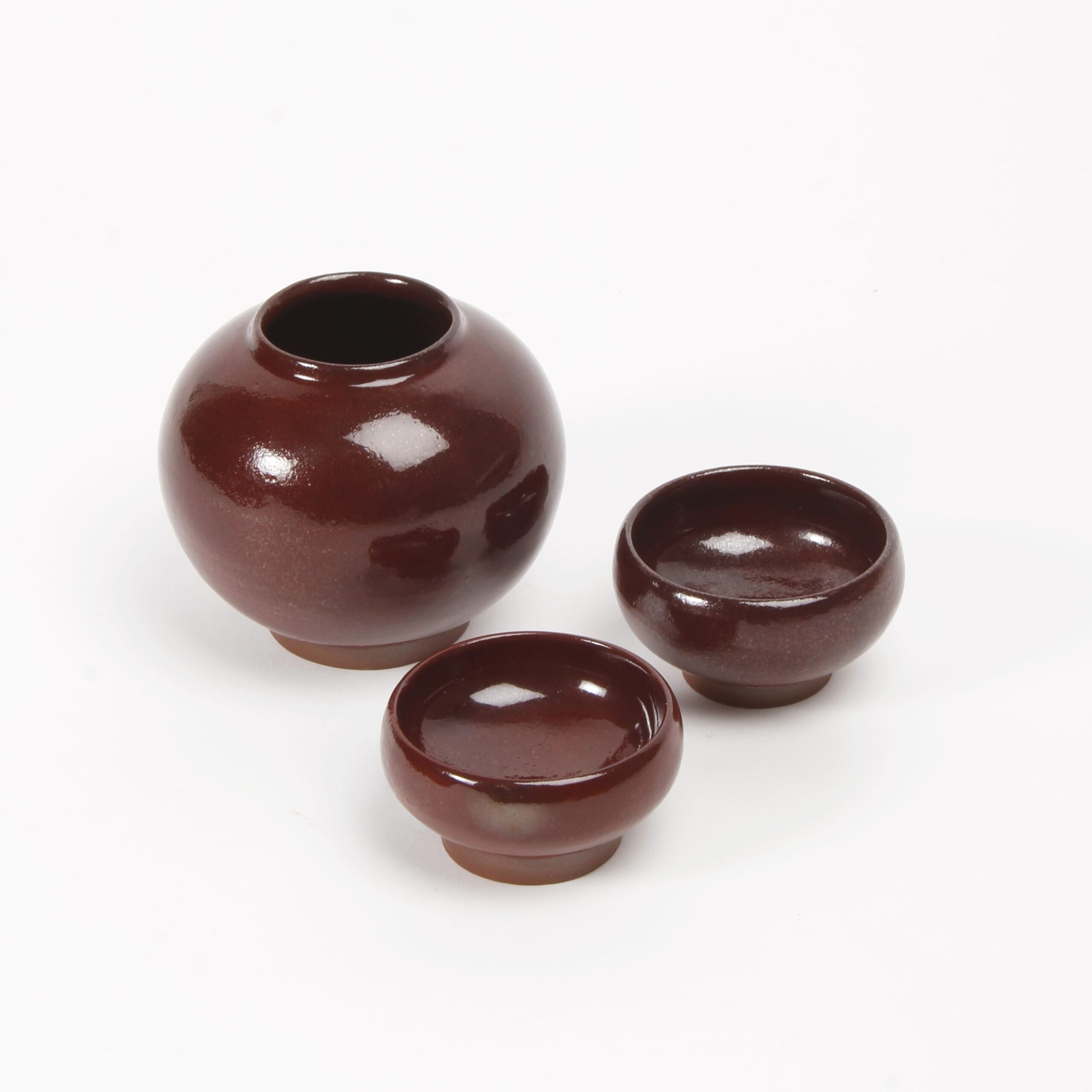 Carly Waito: Tiny Round Dish in Oxblood Product Image 5 of 5