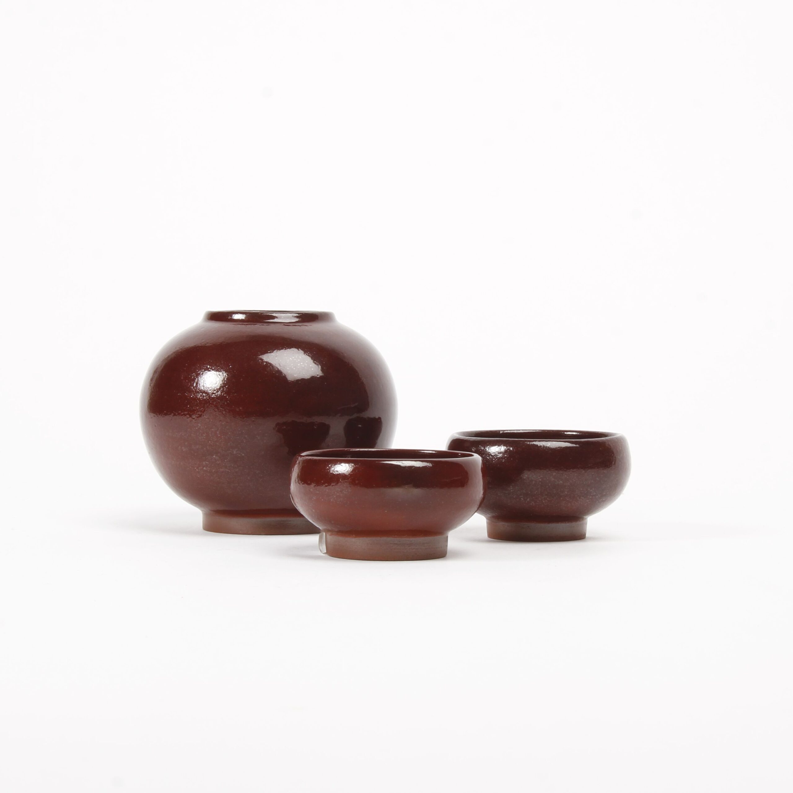 Carly Waito: Tiny Round Dish in Oxblood Product Image 4 of 5