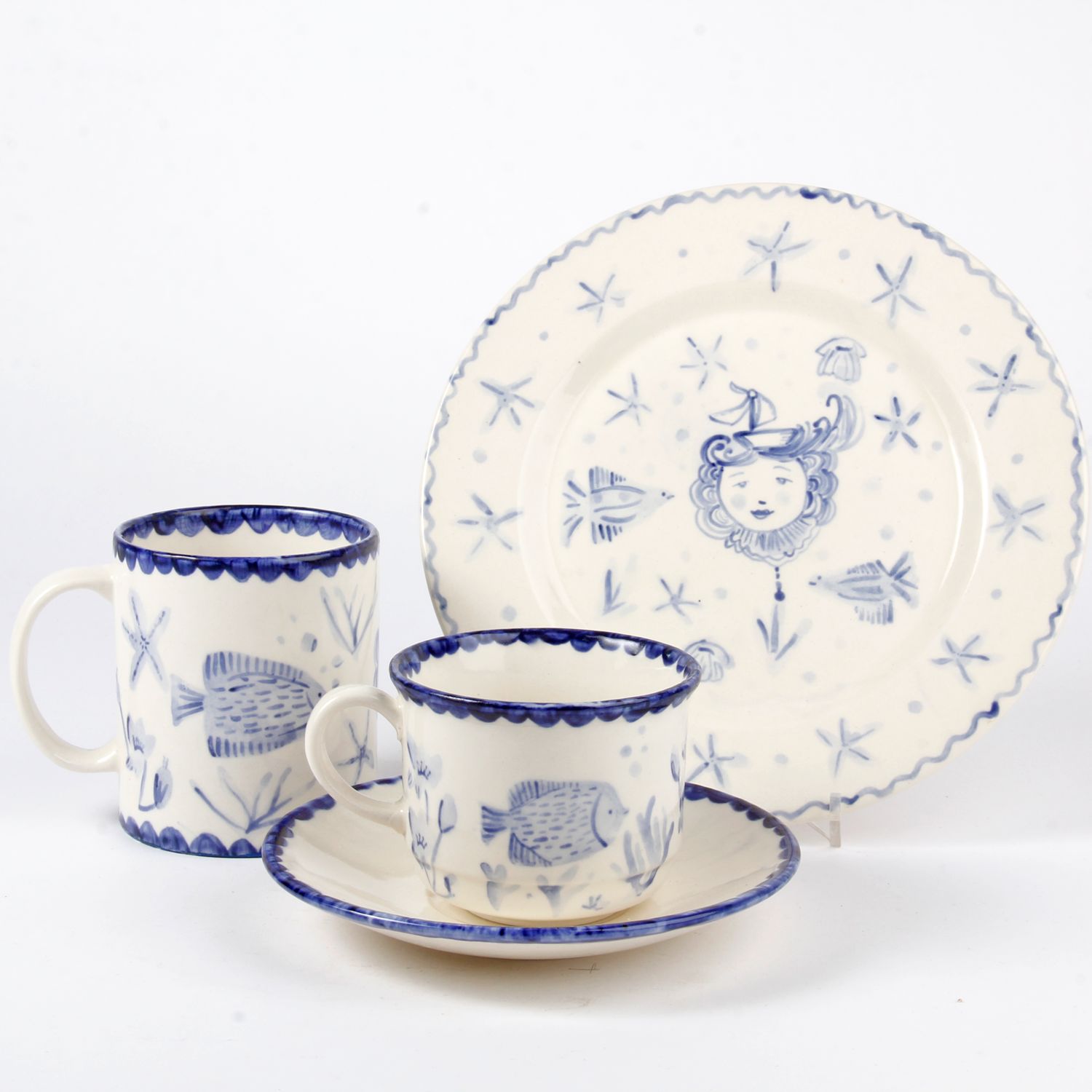 Carolina Delgado: Jardin Teacup with Saucer Product Image 3 of 4