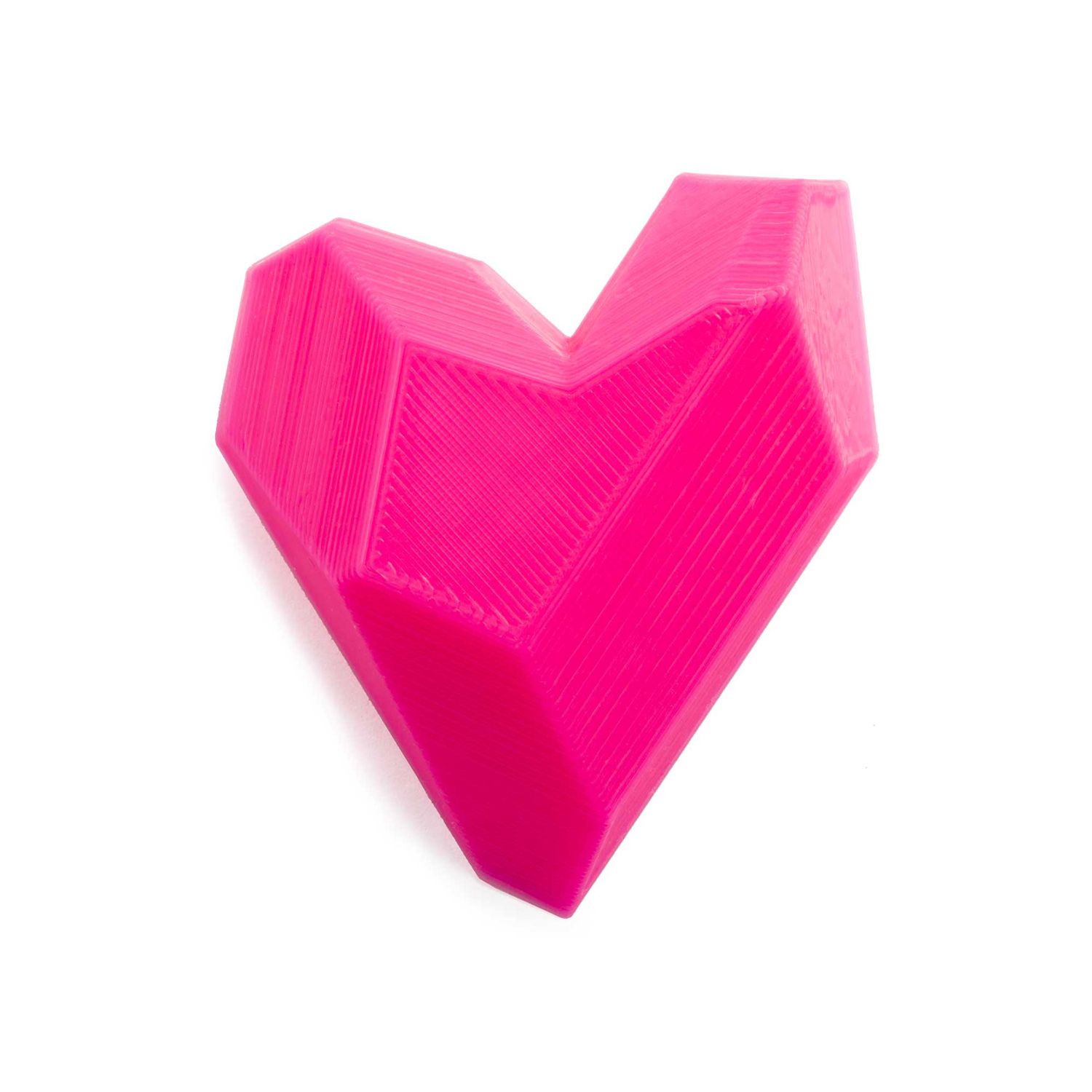 Maison 203: Heart Brooch – Hot Pink Product Image 1 of 3