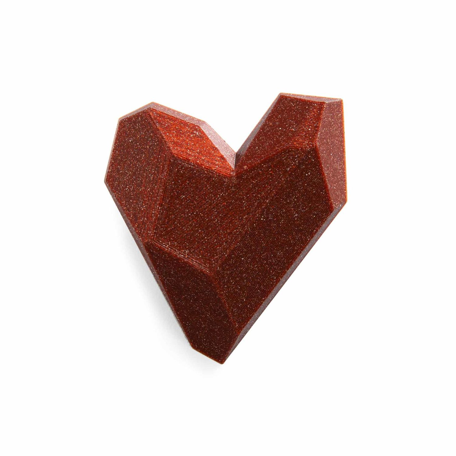 Maison 203: Heart Brooch – Red Glitter Product Image 1 of 3
