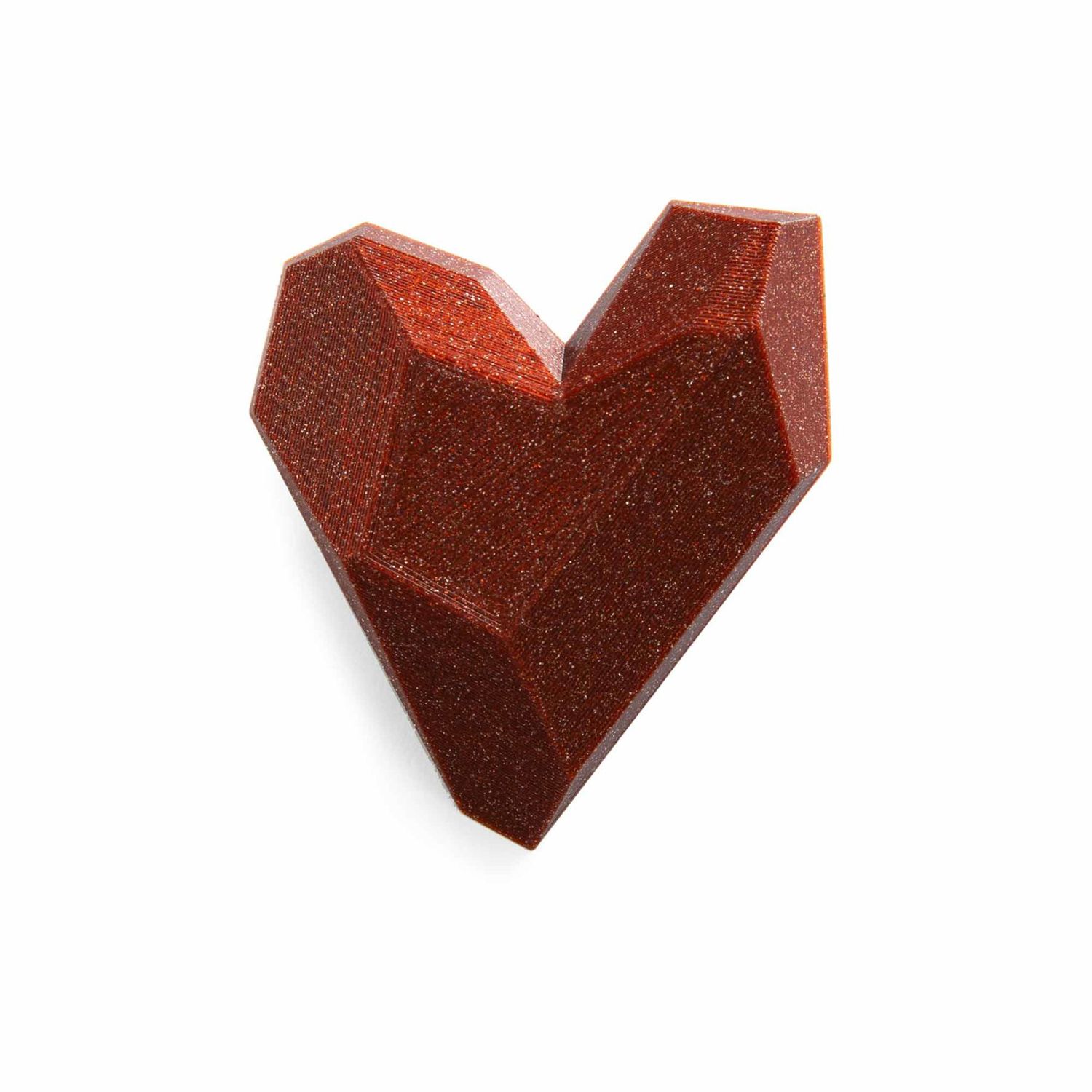Maison 203: Mini Heart Brooch – Red Glitter Product Image 1 of 3