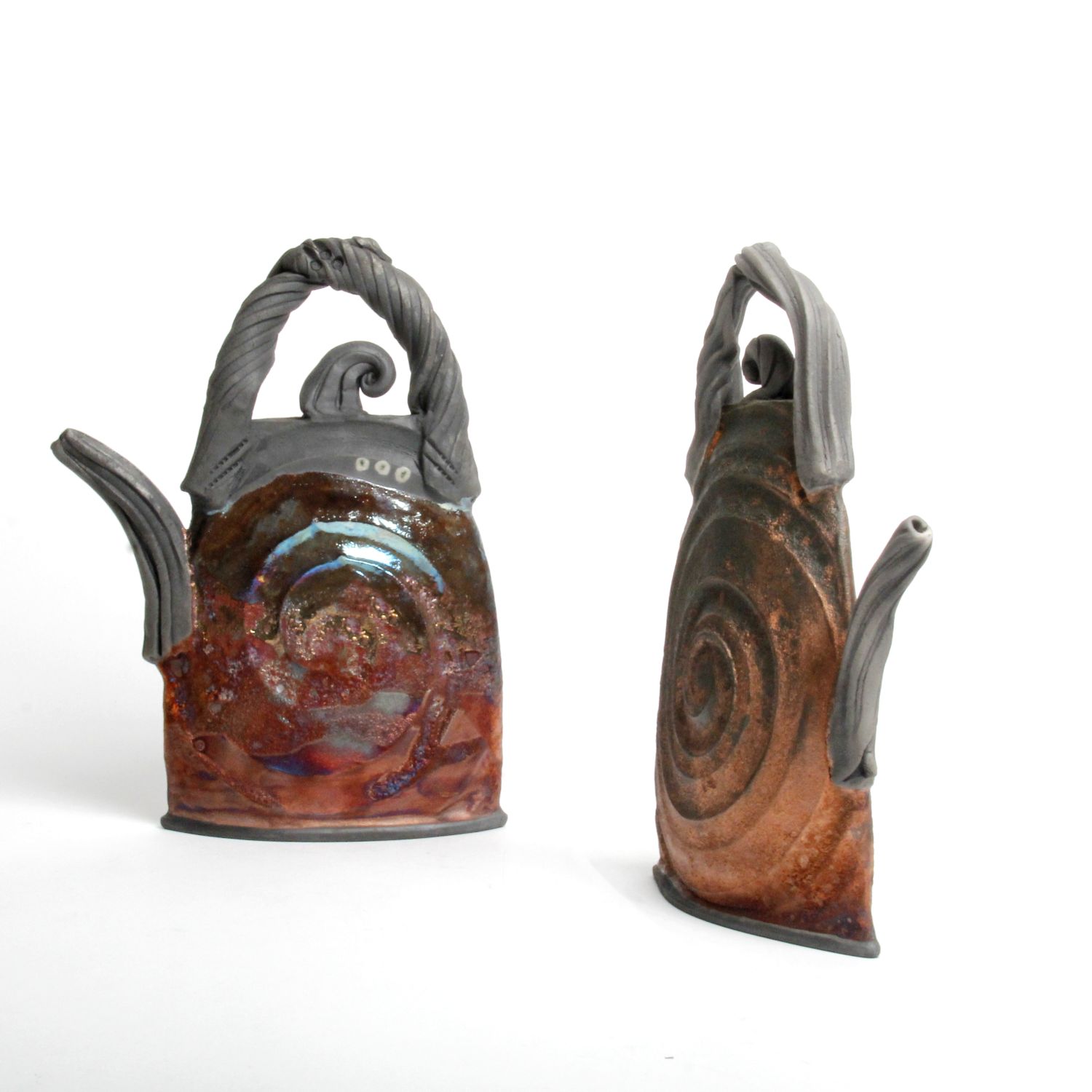 Shu-Chen Cheng: Copper Raku Teapot Product Image 3 of 5