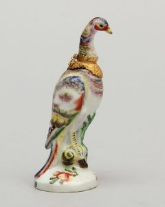 Porcelain figure of an Exotic Bird, St. James Factory