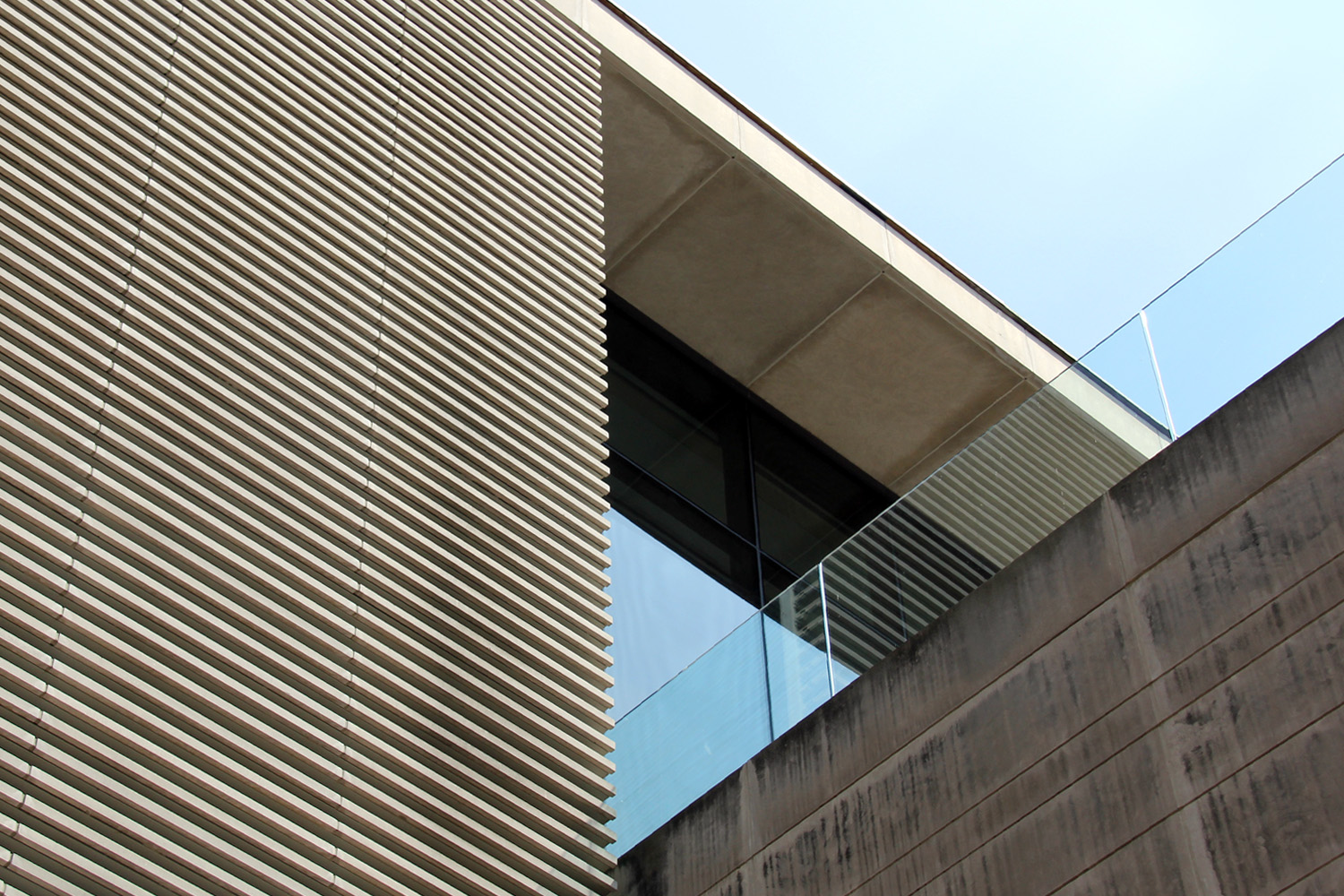 Abstract architecture shot of the exterior of the Gardiner Museum